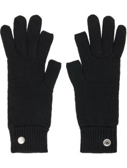 Black Wool Touchscreen Gloves