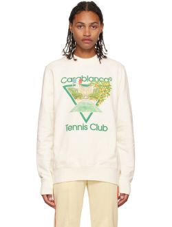 CASABLANCA Off-White Tennis Club Icon Sweatshirt
