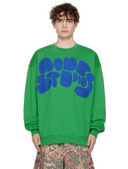 ACNE STUDIOS Green Bubble Sweatshirt