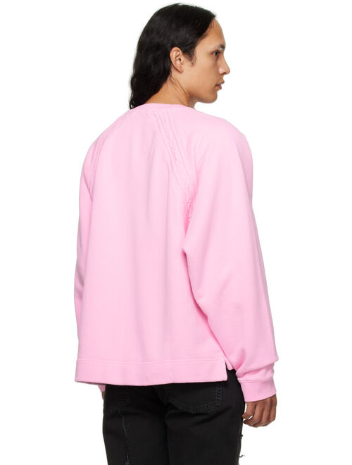 ACNE STUDIOS Pink Tape Sweatshirt