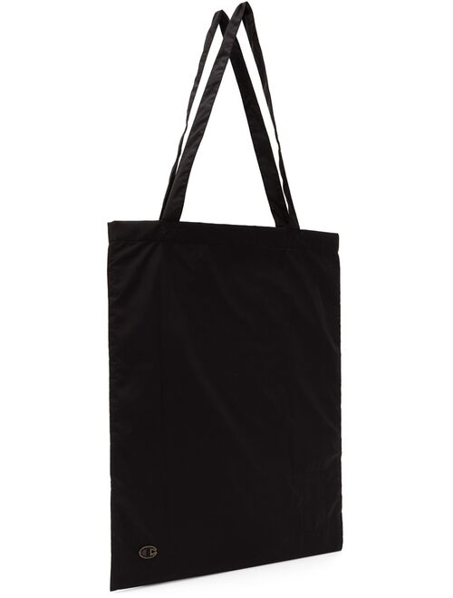 RICK OWENS Black Champion Edition Shopper Tote Bag