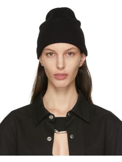 Black Wool Beanie