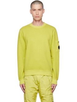 C.P. COMPANY Yellow Emerized Sweatshirt