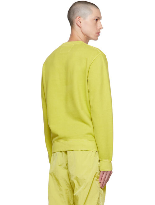 C.P. COMPANY Yellow Emerized Sweatshirt