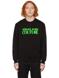 JEANS COUTURE Black Bonded Sweatshirt