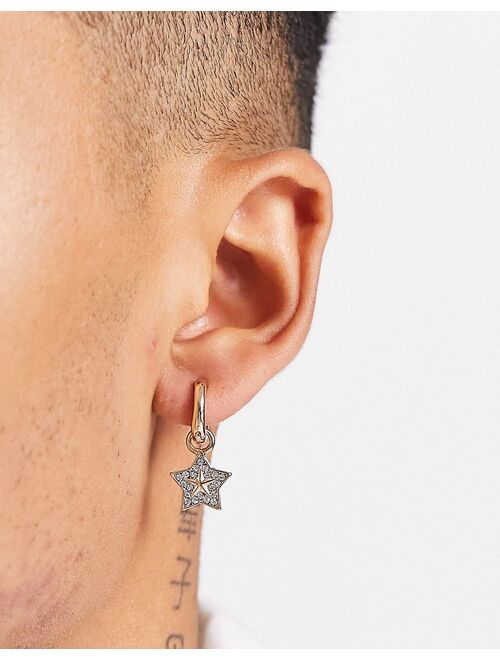 WFTW pop punk star earring set in gold