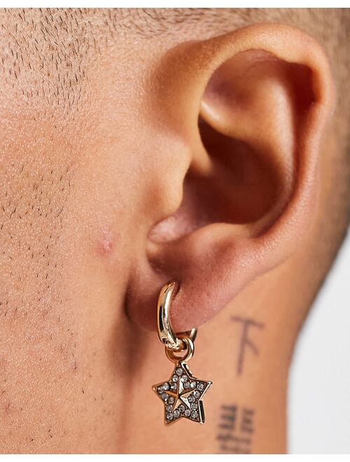 WFTW pop punk star earring set in gold