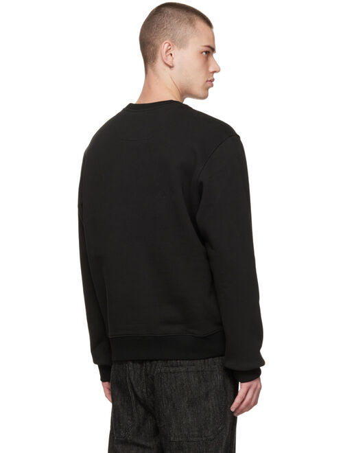 SOLID HOMME Black Embroidered Sweatshirt