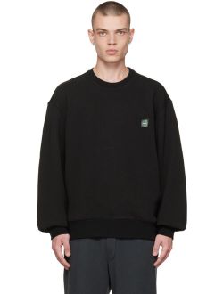 SOLID HOMME Black Embroidered Back Sweatshirt
