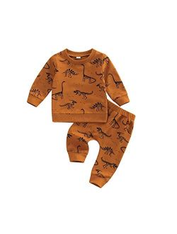 Ciycuit Baby Boy Clothes Short Sleeve Letter Print T-Shirt Long Pants Set Summer Fall Outfit