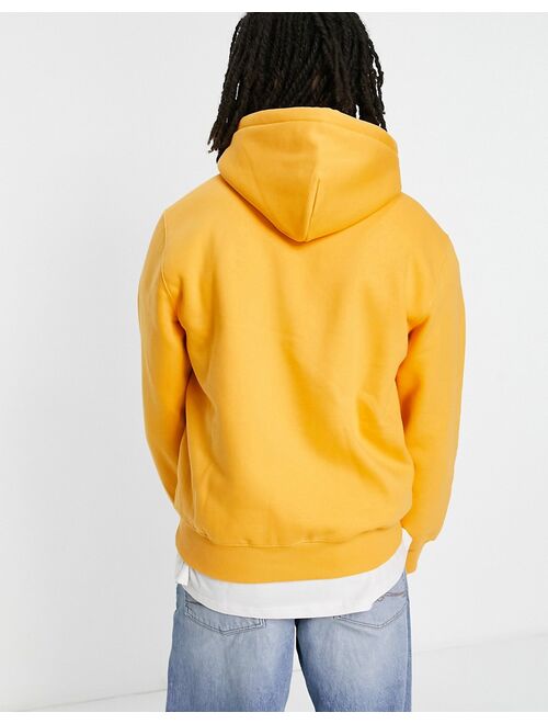 Carhartt WIP script embroidered hoodie in orange