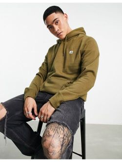 Heritage patch logo hoodie in olive green