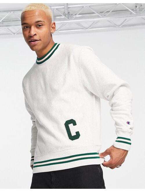 Champion varsity sweatshirt in gray