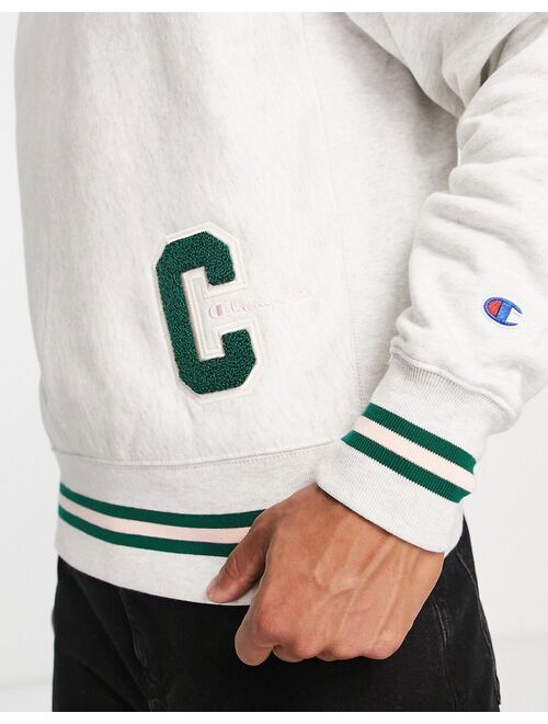 Champion varsity sweatshirt in gray