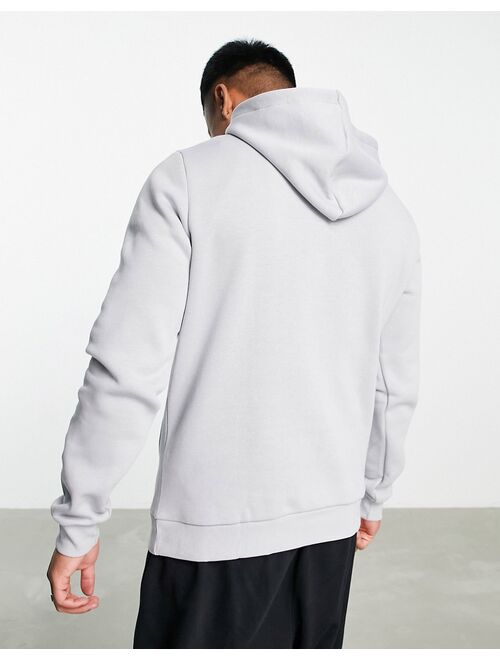 Reebok small logo hoodie in gray