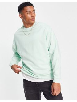 oversized sweatshirt in pastel green