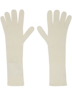 JIL SANDER SSENSE Exclusive Off-White Wool Gloves
