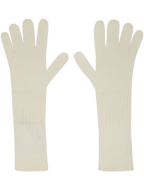 JIL SANDER SSENSE Exclusive Off-White Wool Gloves