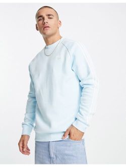 adicolor three stripe sweatshirt in almost blue