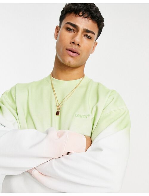 Levi's sweatshirt in tie dye with small logo