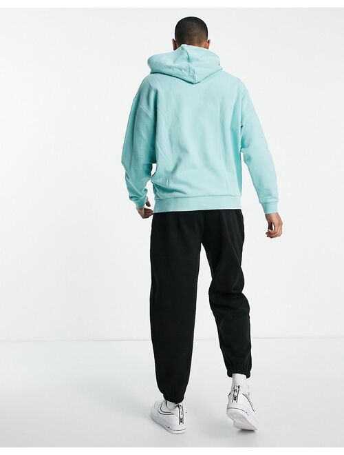 ASOS DESIGN oversized hoodie in aqua blue