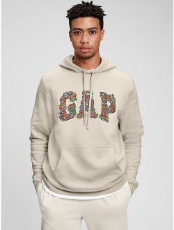 Logo Remix Cotton Long Sleeve Relaxed Fit Pullover Hoodie
