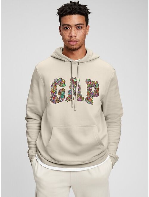 Gap Logo Remix Cotton Long Sleeve Relaxed Fit Pullover Hoodie