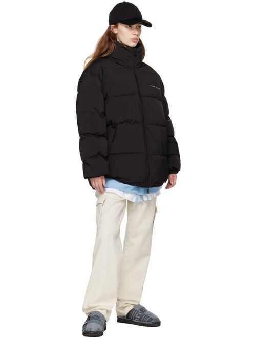 MARTINE ROSE Black Tommy Jeans Edition Insulated Puffer Jacket