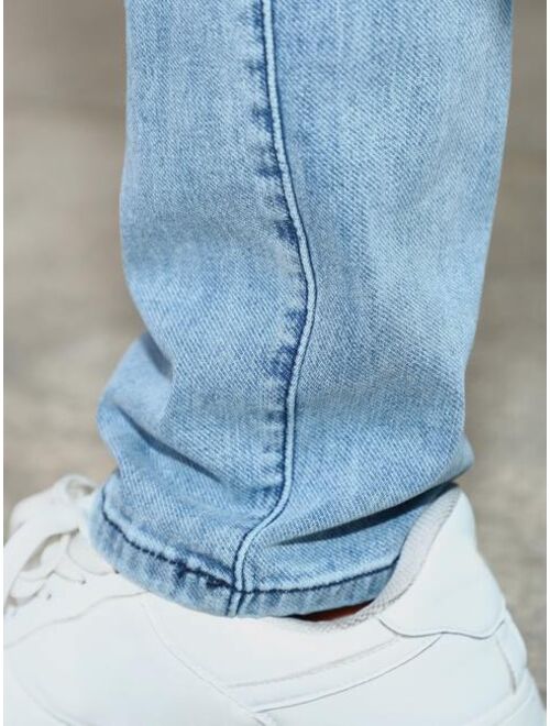 Shein Men Slant Pockets Mom Fit Jeans
