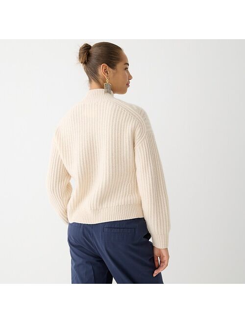J.Crew Cashmere cable-knit turtleneck sweater