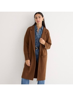 Ella open-front long sweater-blazer