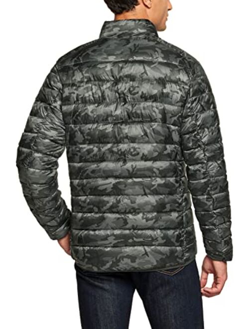 TSLA Men's Lightweight Packable Accent Puffer Jacket, Water-Resistant Winter Jackets