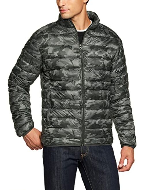 TSLA Men's Lightweight Packable Accent Puffer Jacket, Water-Resistant Winter Jackets
