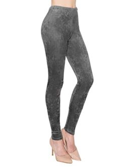 ALWAYS Casual Velvet Leggings Women - Buttery Soft Warm Winter Yoga Pants