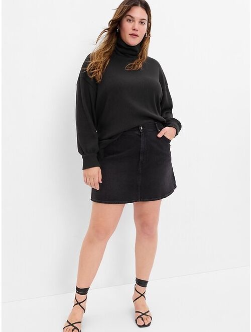 Gap Waffle Oversized Chunky Turtleneck