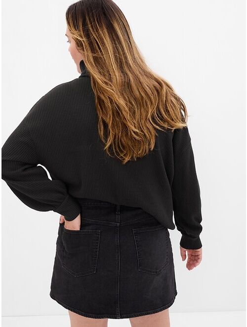 Gap Waffle Oversized Chunky Turtleneck