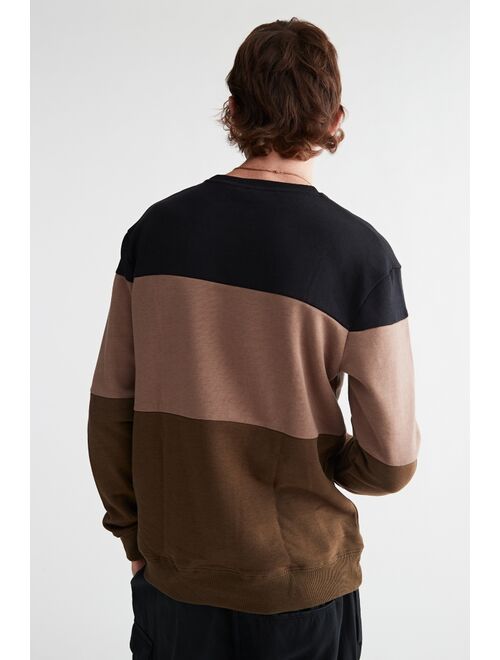 tentree Treefleece Blocked Crew Neck Sweatshirt