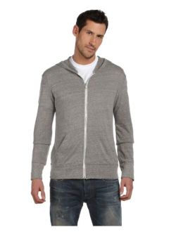 Alternative Men's Hoodie, Eco Zip Up Camo Triblend Jersey Hooded Sweatshirt