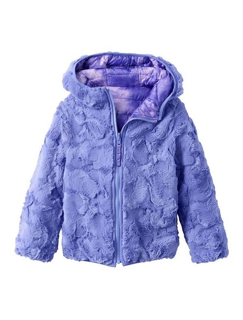Girls 7-16 Lands' End Reversible Fleece Jacket