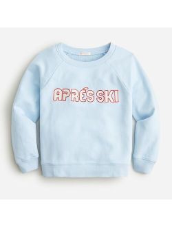 Girls' graphic crewneck sweatshirt