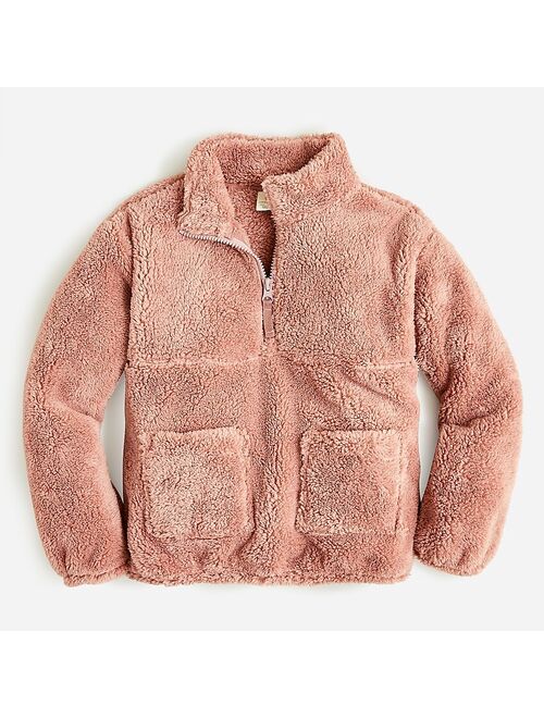 J.Crew Sherpa half-zip pullover
