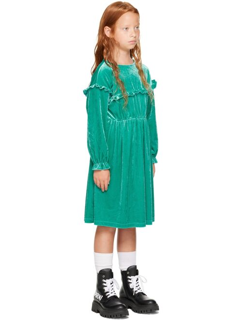 THE CAMPAMENTO Kids Green Frills Dress