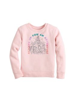 Disney/Jumping Beans Girls 4-12 Disney Princesses "Always Up For An Adventure" Graphic Fleece Sweatshirt by Jumping Beans