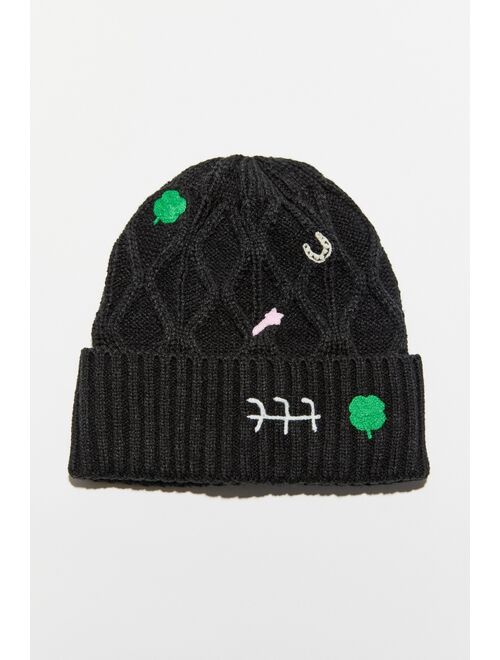 Urban Outfitters Bella Embroidered Beanie