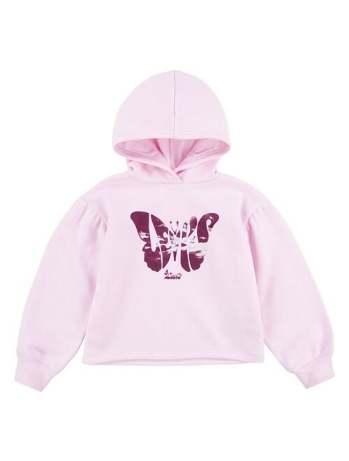 Girls 7-16 Levi's Butterfly Boxy Crop Logo Hoodie
