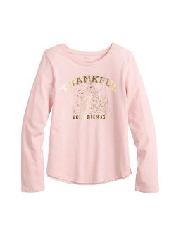 Girls 4-12 Disney Mickey Mouse & Friends "Thankful for Friends" Long Sleeve Graphic Tee by Jumping Beans