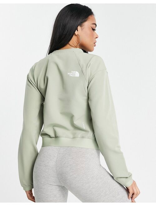 The North Face Tekware woven sweatshirt in green