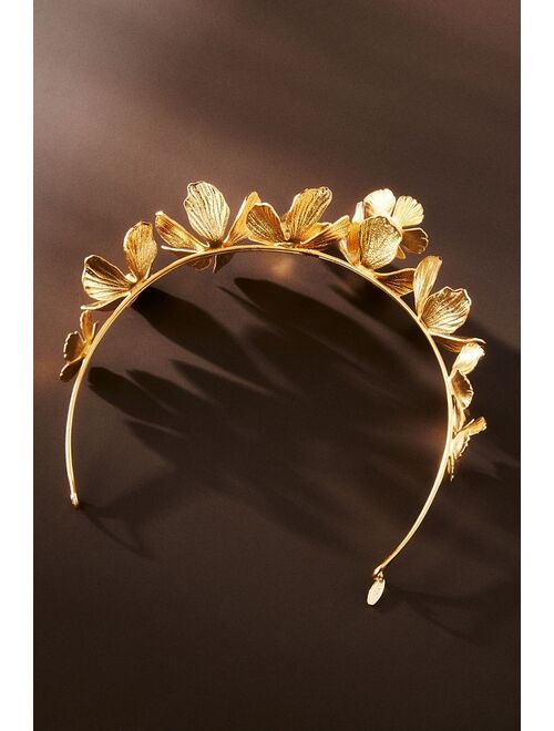 BHLDN Gilded Floral Headband