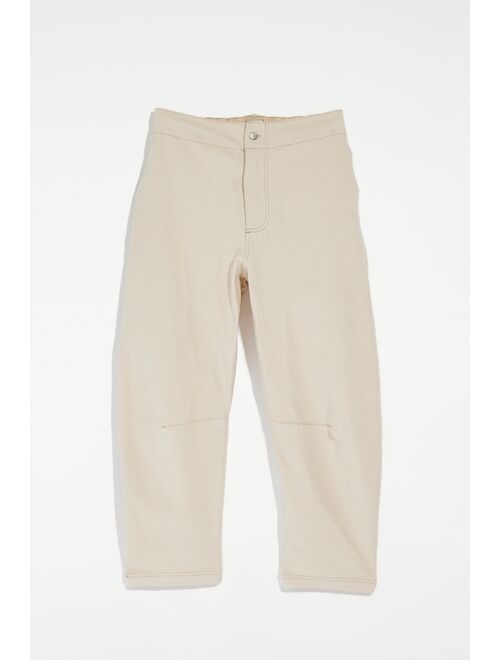 BDG Bowed Cotton Twill Oversized Pant