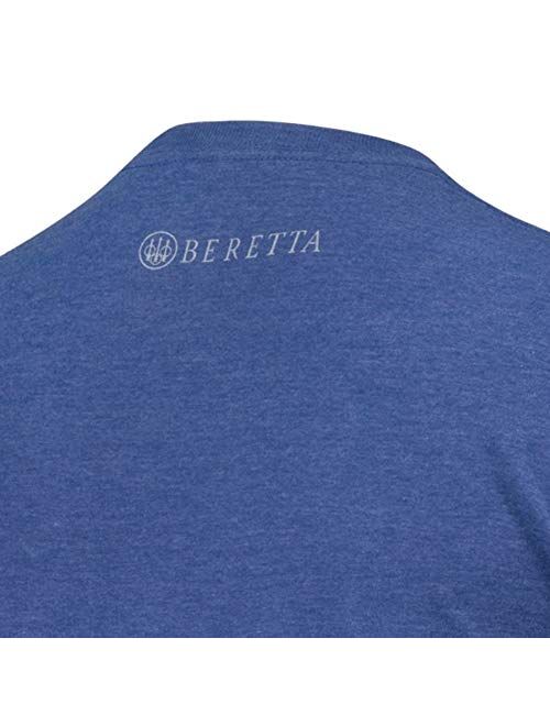 Beretta Men's Retro Bloq Active Casual Short Sleeve Soft Jersey Cotton T-Shirt